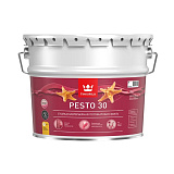 Эмаль алкидная стойкая полуматовая Tikkurila Pesto 30, белая (база А), 9 л
