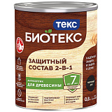 Защитный состав для дерева Bioteks 2-в-1, 0.8 л, вишня