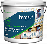 Краска БЕРГАУФ МИНЕРАЛ ТЕХНО ПРО силикатная БАЗА А, 9л/13,2кг