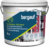 Краска БЕРГАУФ МИНЕРАЛ ТЕХНО фасадная силикон, БАЗА С, 9л/12,6
