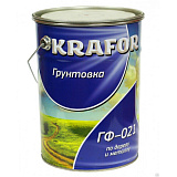 Грунт ГФ-021 серый, Krafor, 20 кг